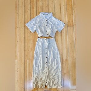 Two piece linen set